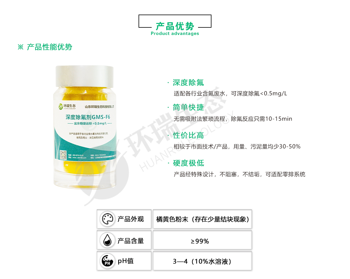 环瑞除氟剂厂家-含氟废水处理方法-氟化物超标怎么处理